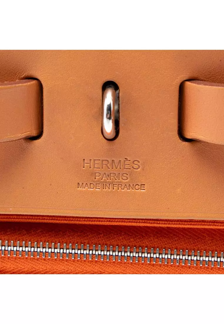 Pre-Loved Hermès Toile Herbag Zip 31