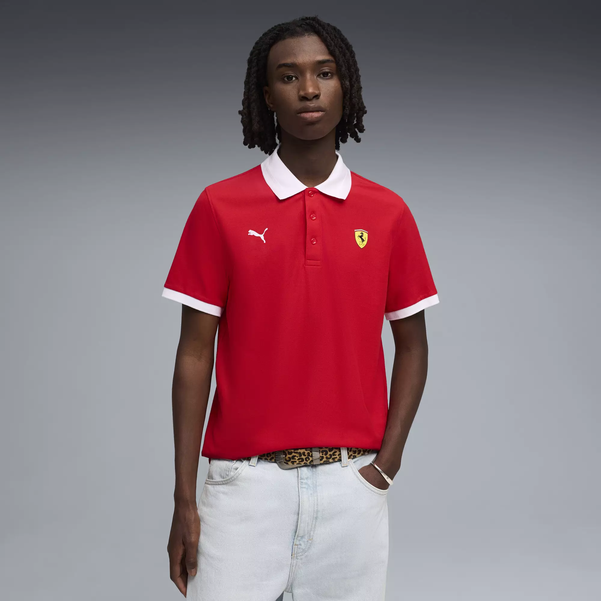 PUMA Scuderia Ferrari Men's Pique Polo