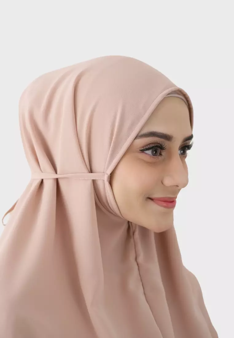 Bergo Alena Hijab Instant Seashell