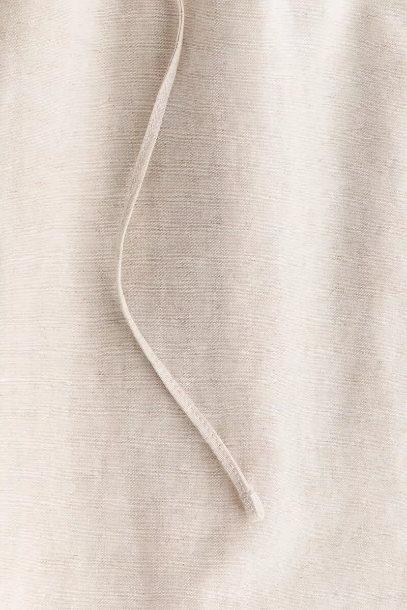 Linen-blend trousers