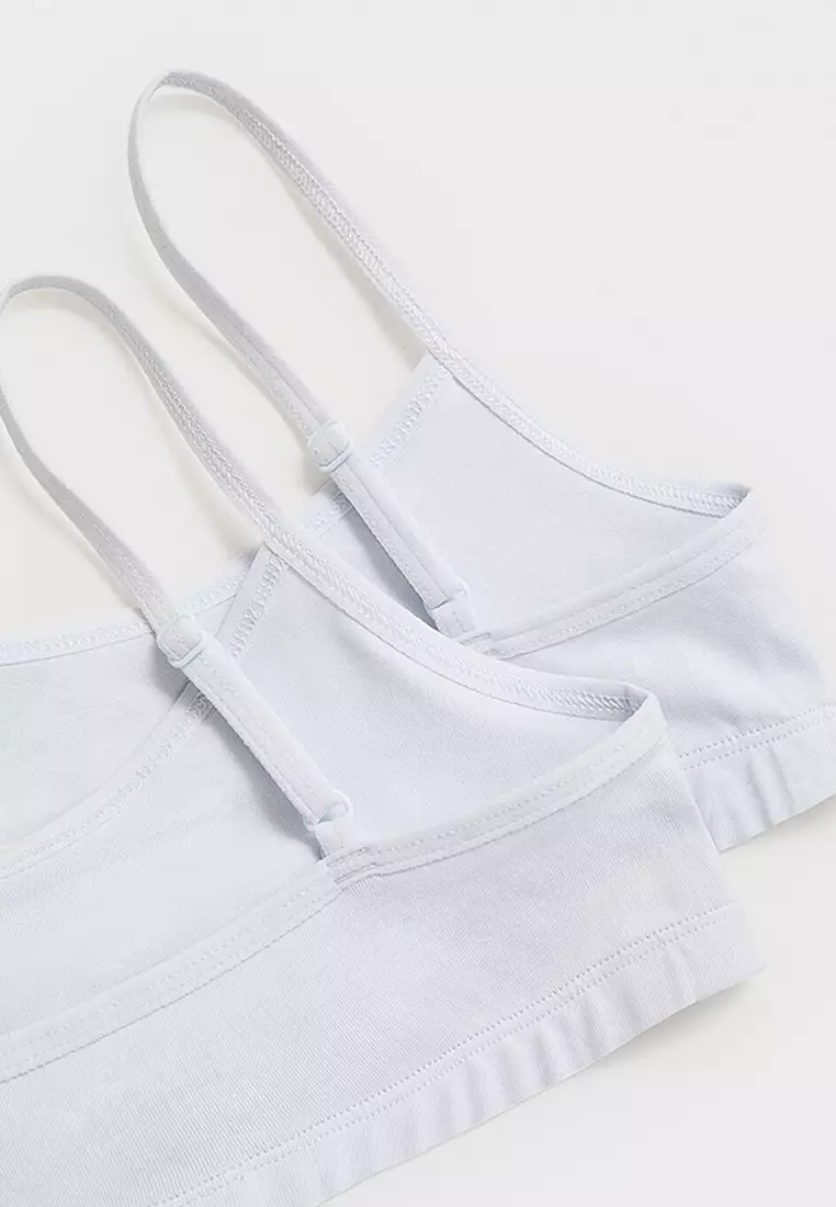 2-Pack Cotton Bandeau Bras