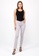 nicole grey nicole - Straight Fit Cotton Pant-Light Grey A593AAAFDFB9DFGS_6