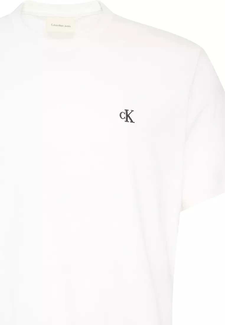 繡花商標印花寬鬆T恤 - Calvin Klein Jeans