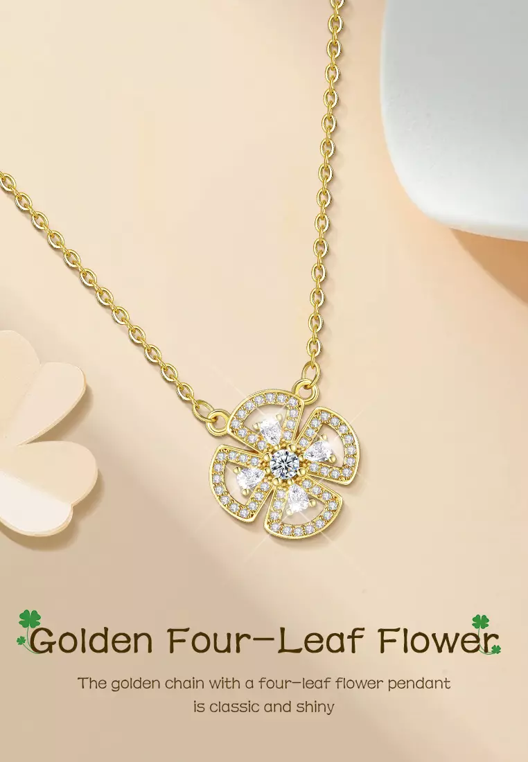 Kalung Wanita Korea Fashion Titanium Berlian Anti Pudar Kalung Cewek Necklaces