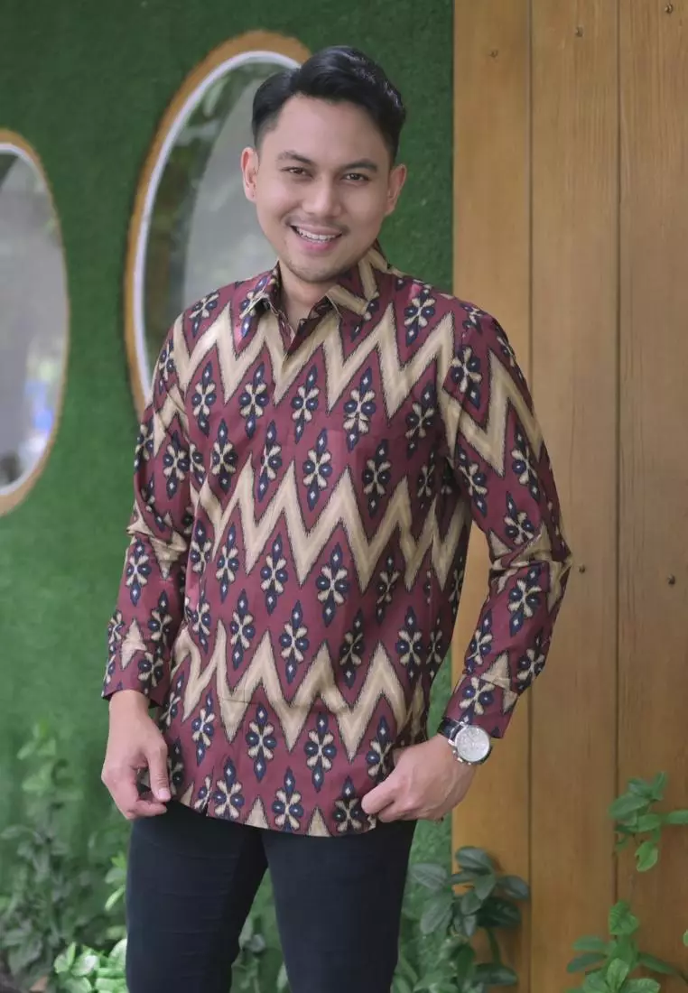 kemeja batik pria lengan panjang SongNG