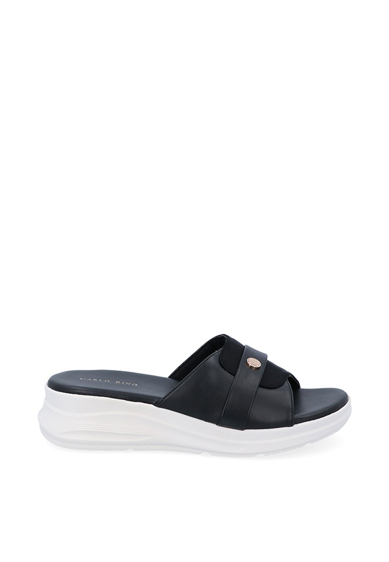 Black Rover Flat Sandals