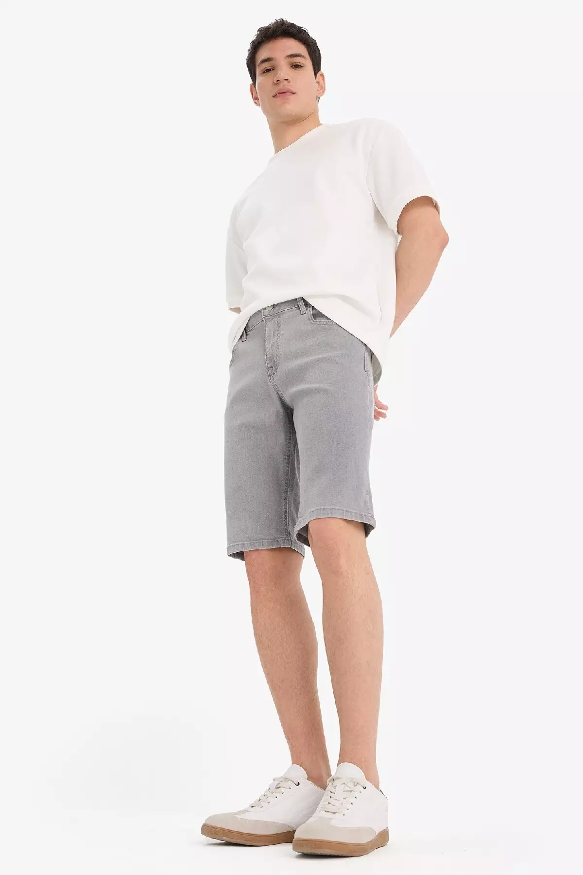 Slim Fit Slim Fit Jean Bermuda Shorts A4802Ax25Sm