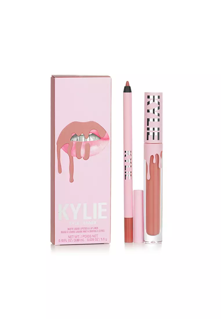 KYLIE COSMETICS - Matte Lip Kit: Matte Liquid Lipstick 3ml + Lip Liner 1.1g - # 802 Candy K Matte 2pcs