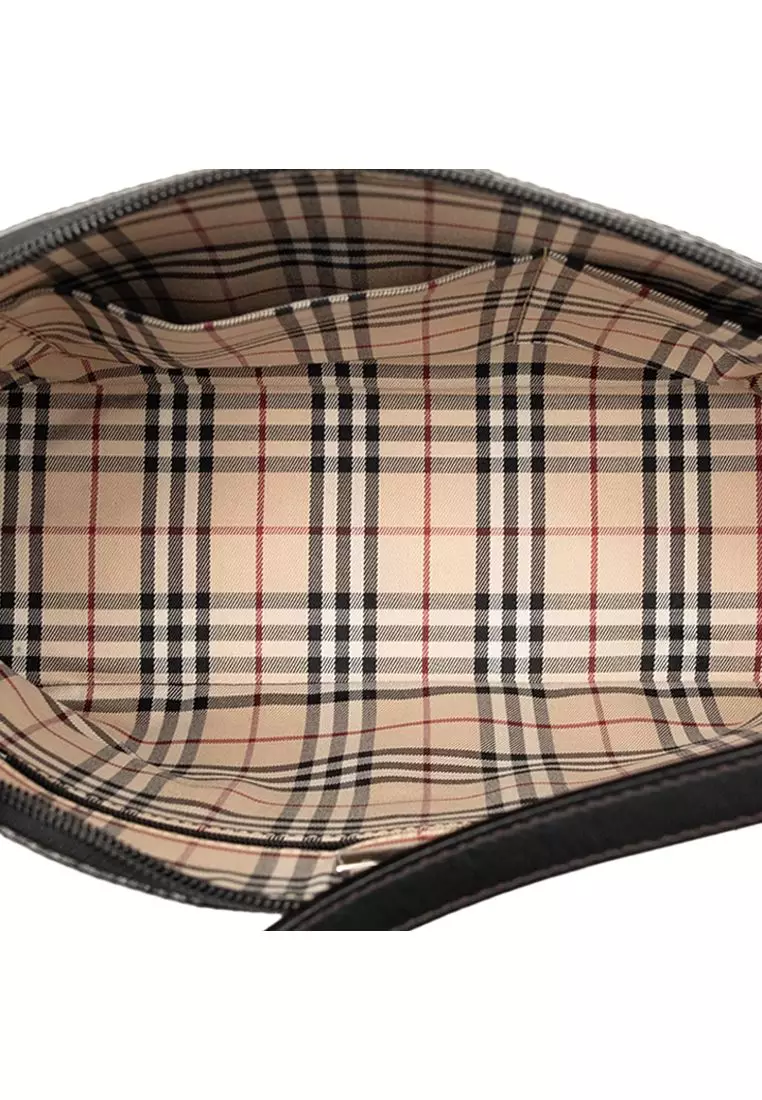 Buy BURBERRY Pre-Loved Burberry Leather Shoulder Bag 2026 Online