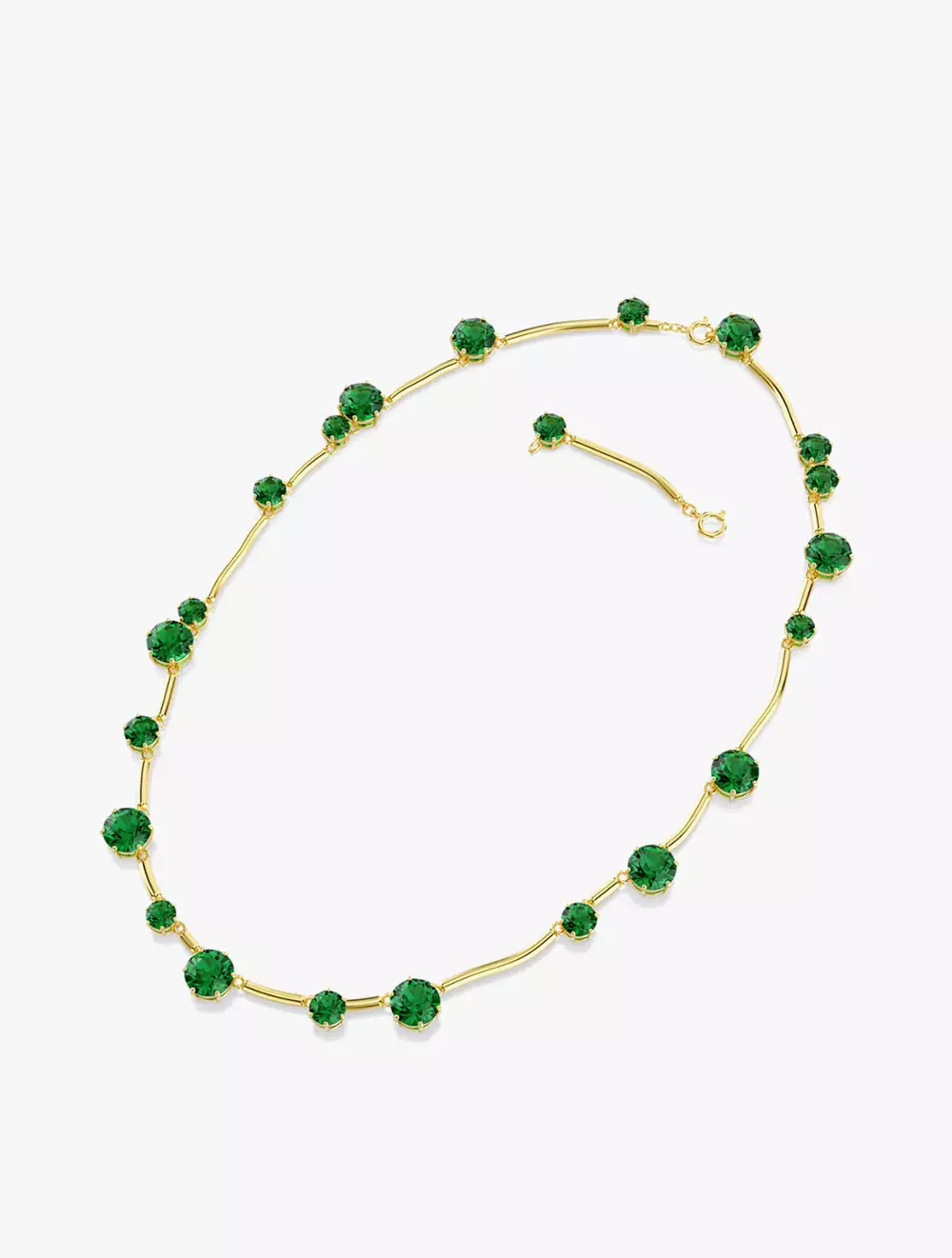 Constella Strand, Mixed Round Cuts, Green, Gold-Tone Plated - M - Green