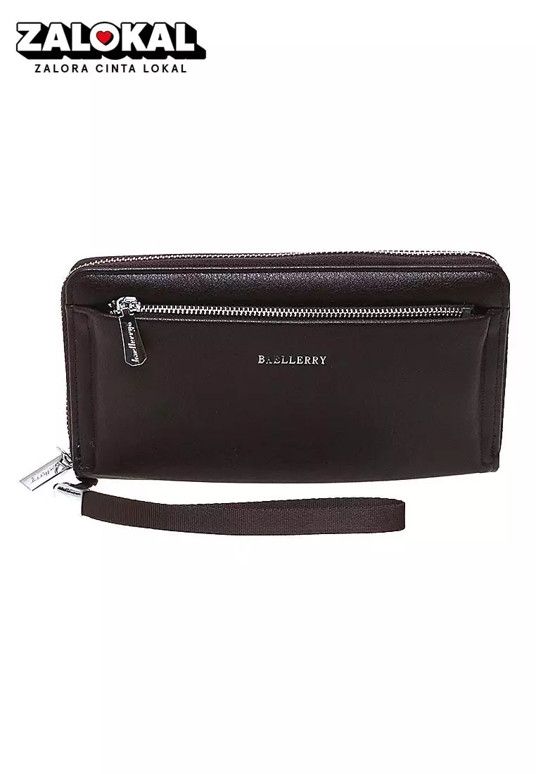 Long Wallet Dompet Pria Wanita Model Panjang Many Slot Material Kulit Leather ORIGINAL