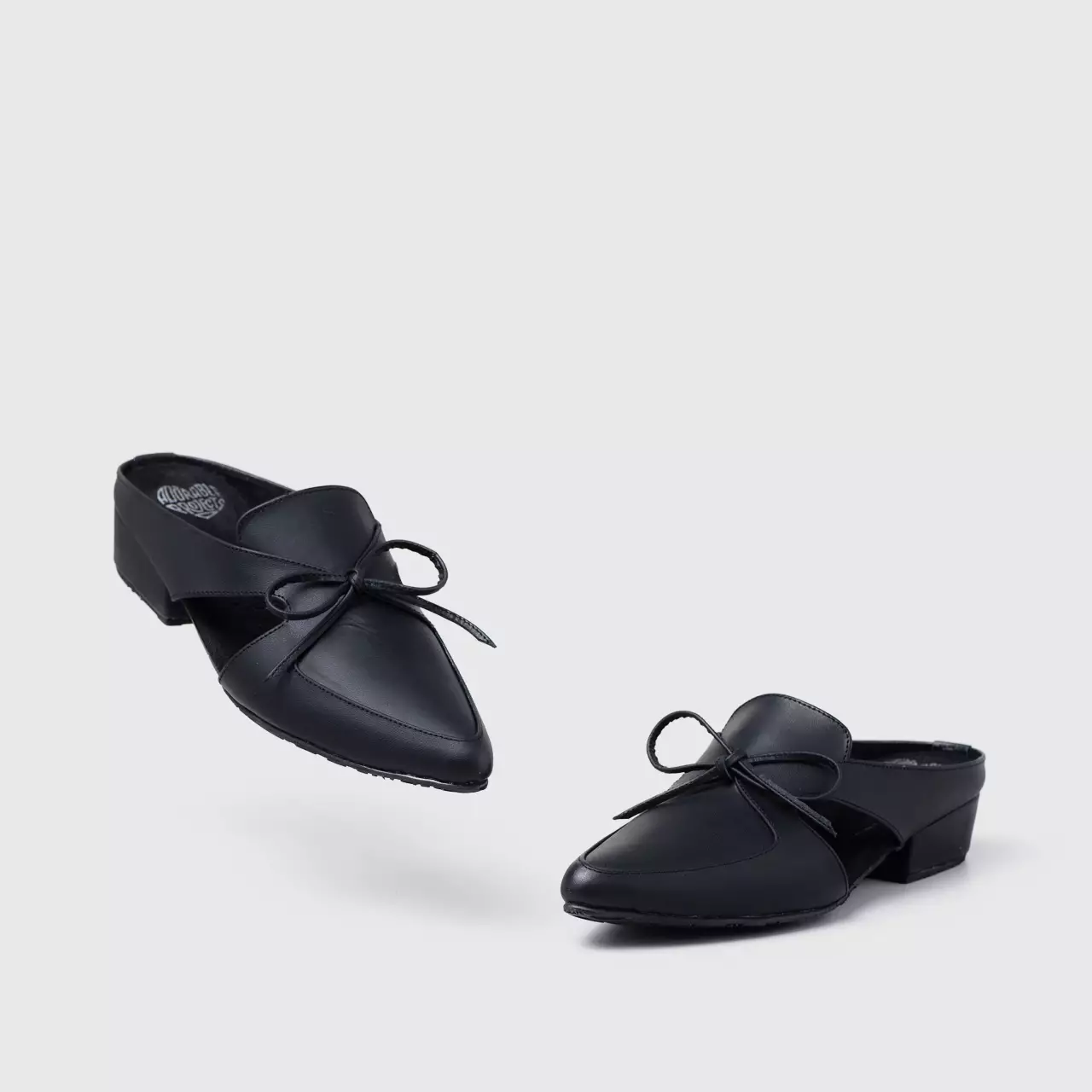 Plataria Mules Genuine Leather Black