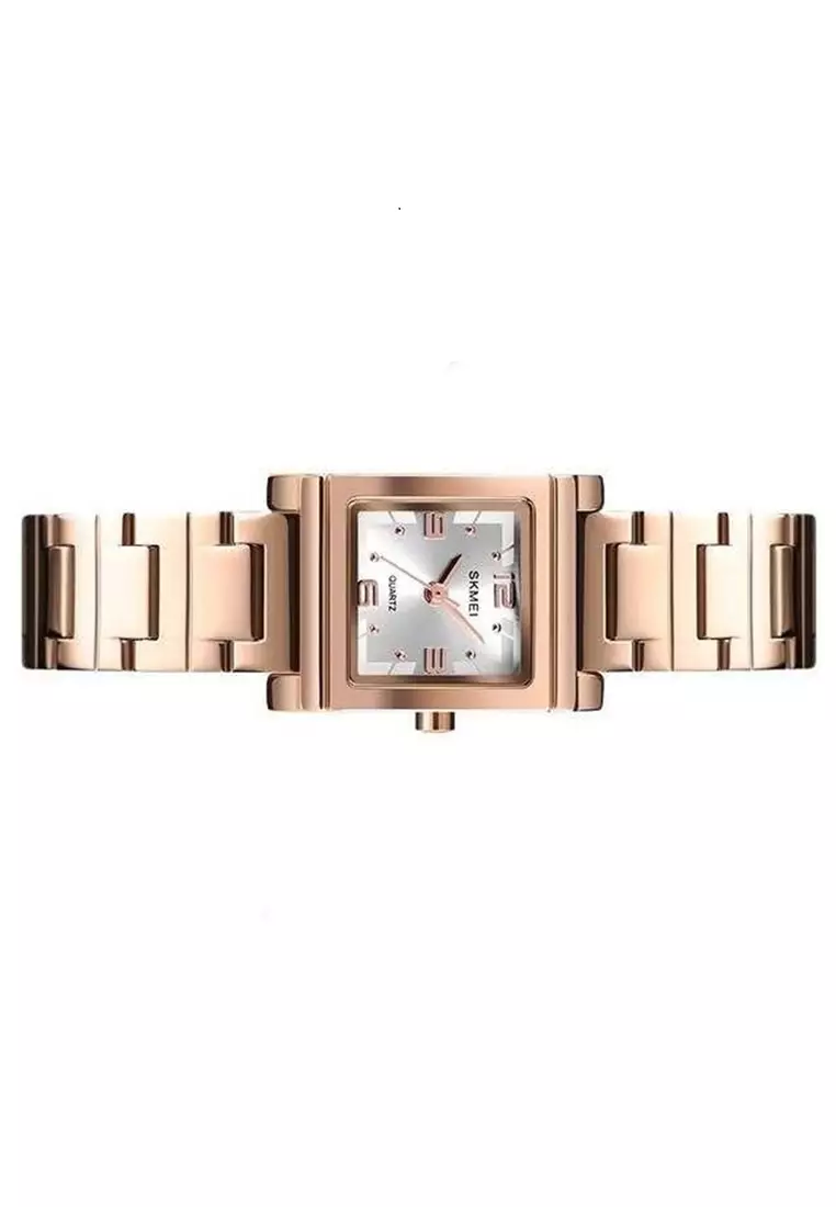 Jam Tangan Fashion Wanita Waterproof 30m Strap Tali Material Stainless Steel RW17 ORIGINAL