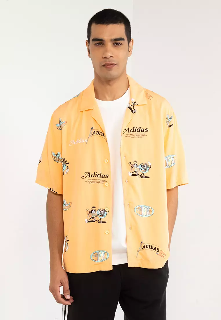 Adidas button 2024 up shirt