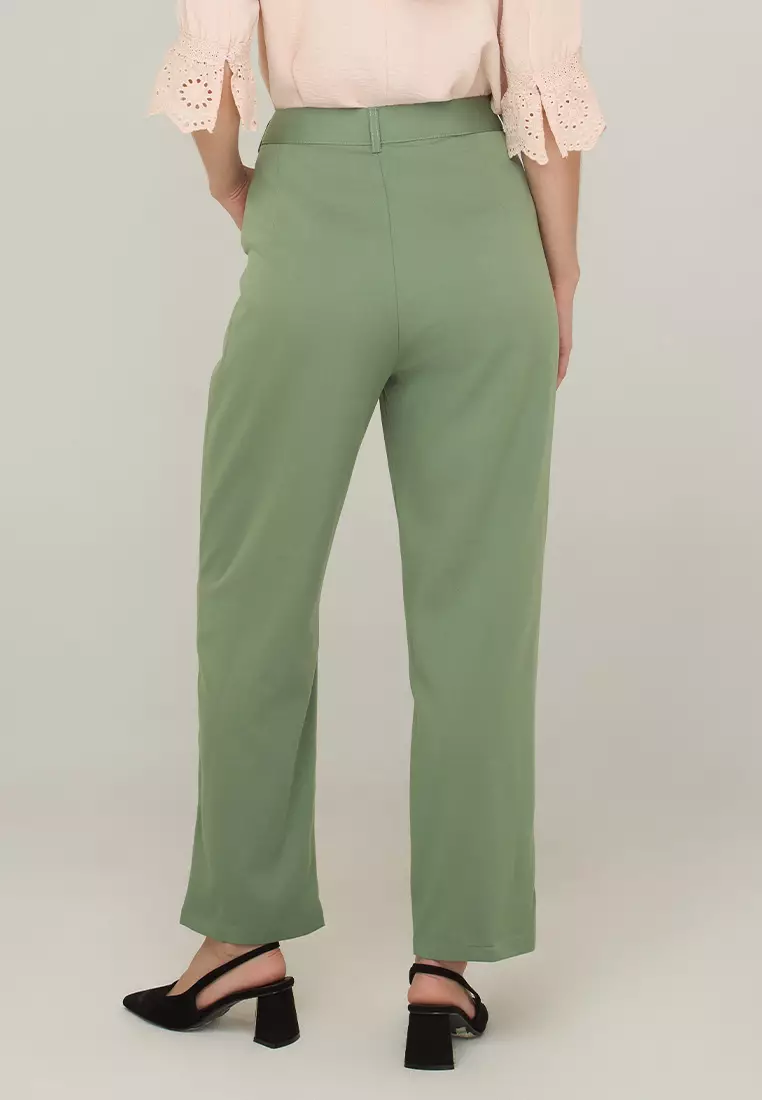 Allona Relaxed-Fit Pants with Pocket Detail