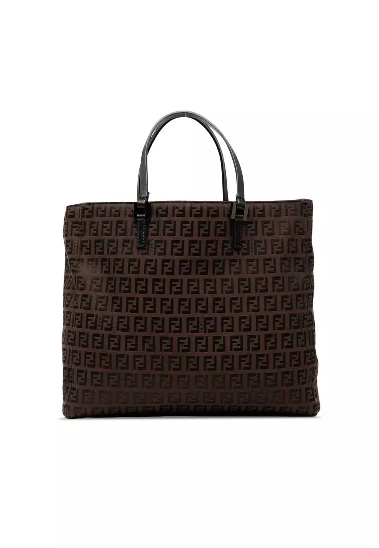 Buy Fendi Pre-Loved Fendi Zucchino Canvas Tote 2026 Online | ZALORA