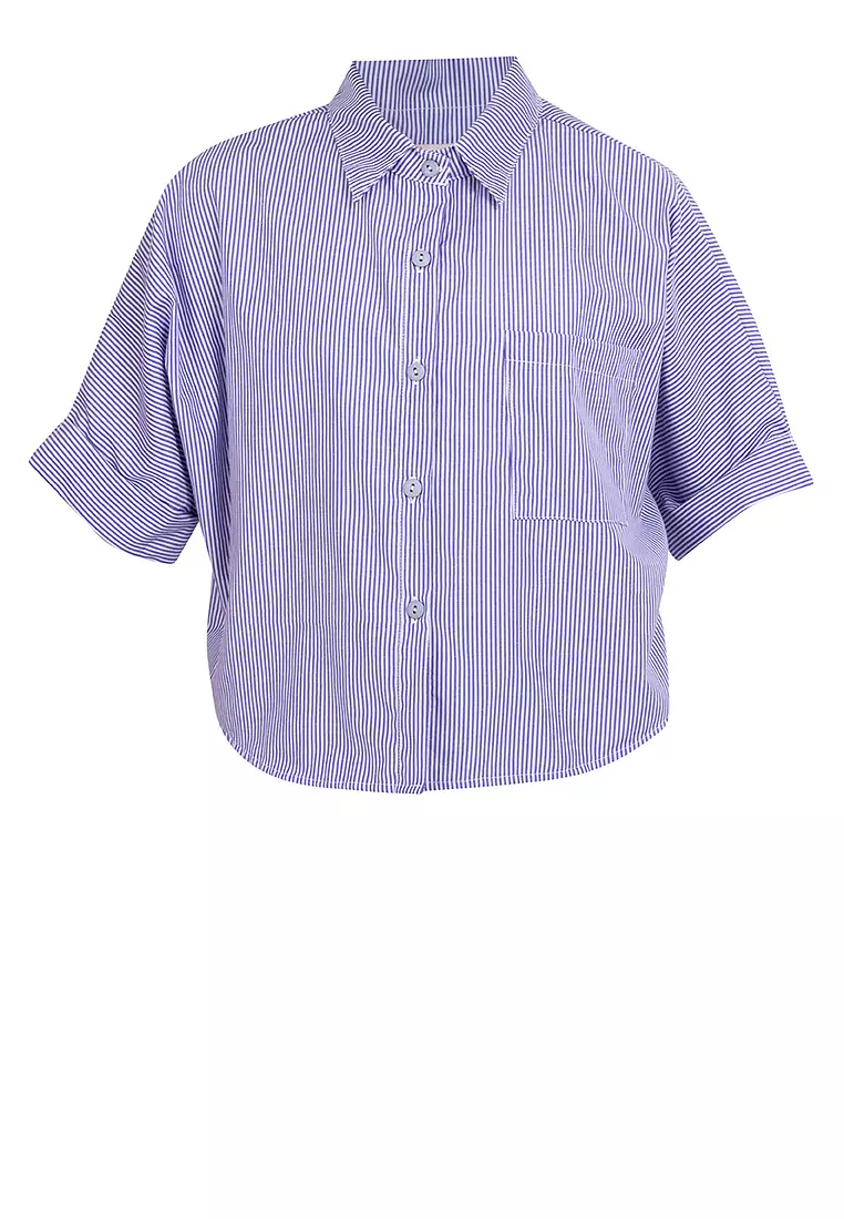 Cassandra Crop Polo Top