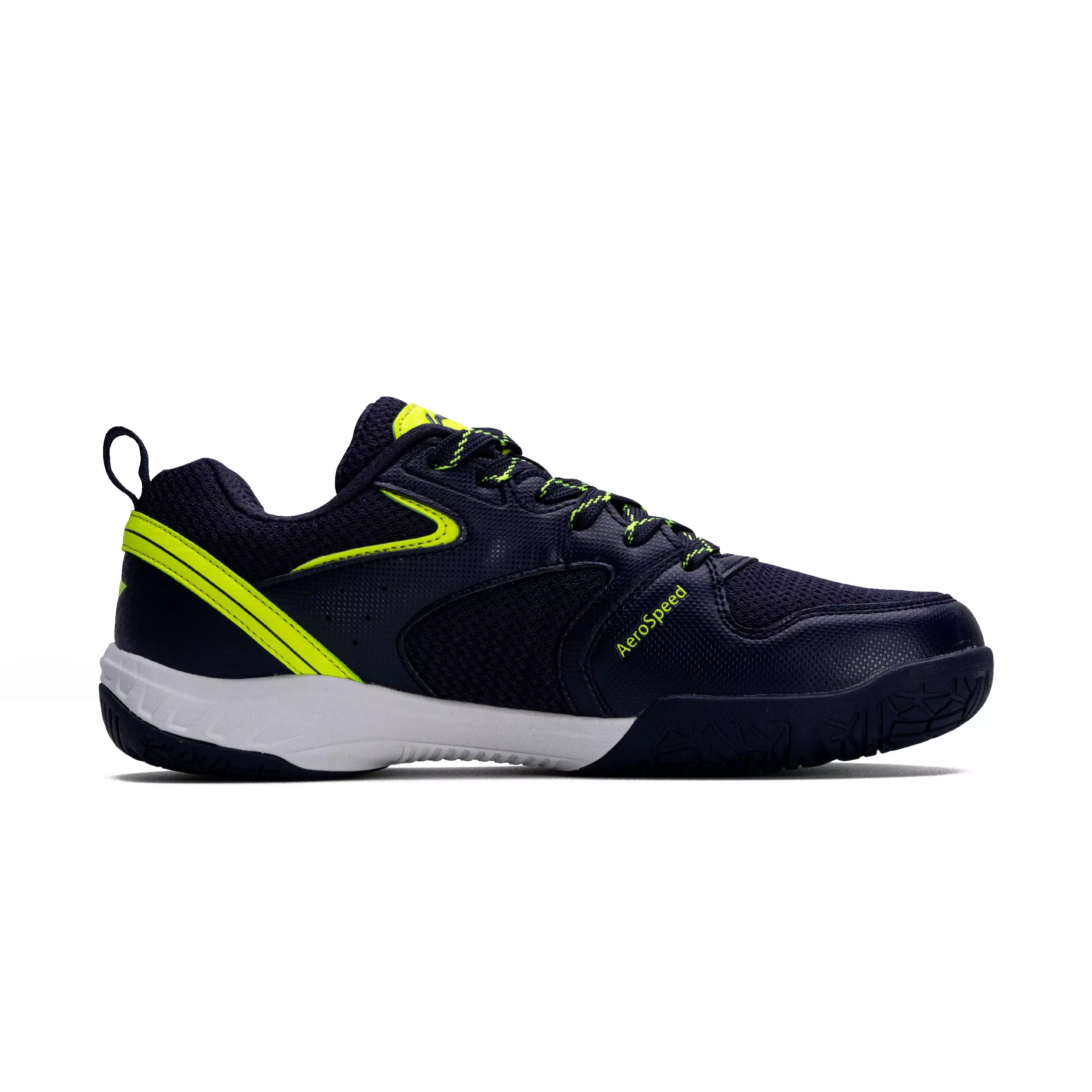 Li-Ning Badminton Shoes Aero Speed AYTU029-3 Free Grip Navy/Lime