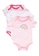 Milliot & Co. pink 3-Pack Ghalia Girl's Bodysuit 8C931KA0593C0BGS_1