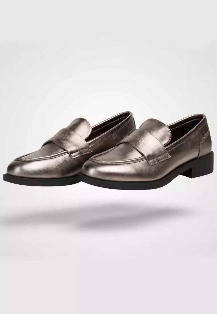 Ladies High-end Fashion Loafers - Pewter