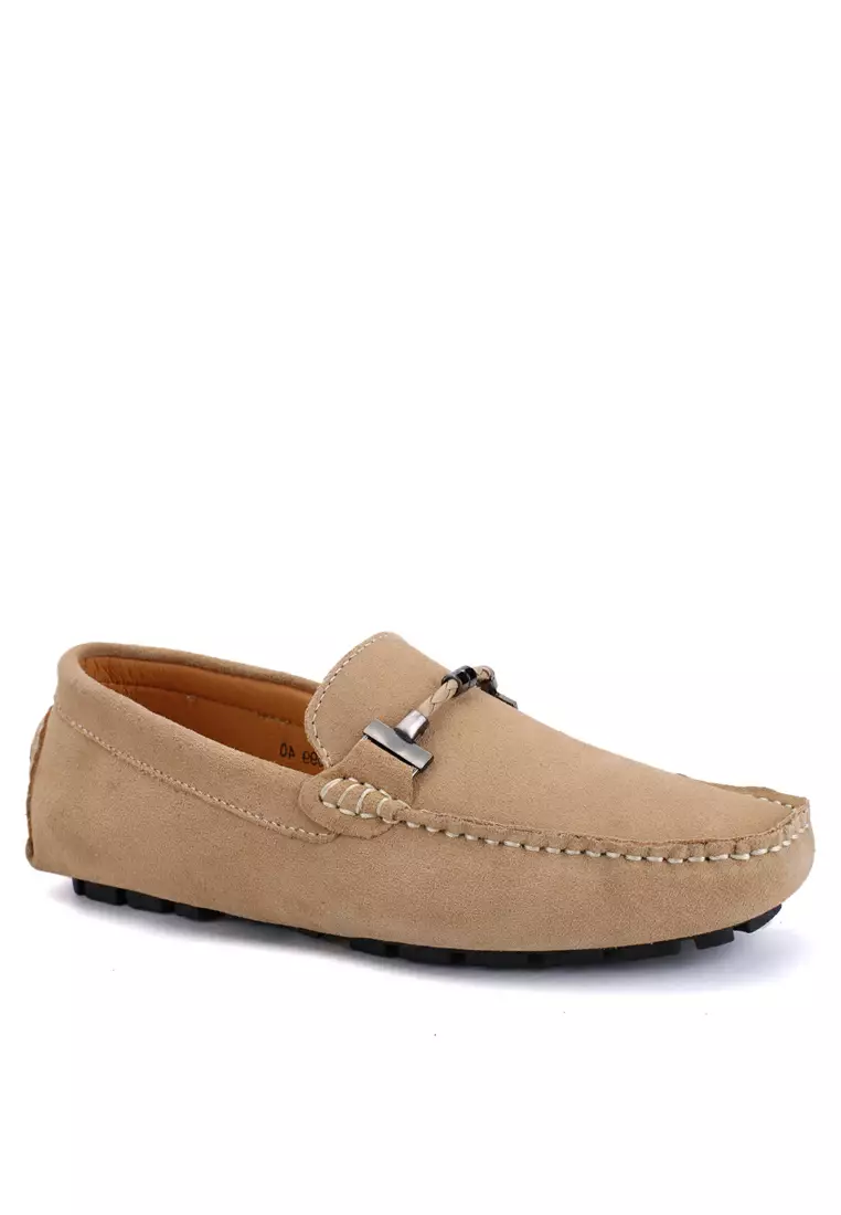 真牛猄皮純手工縫線帆船鞋YY5088