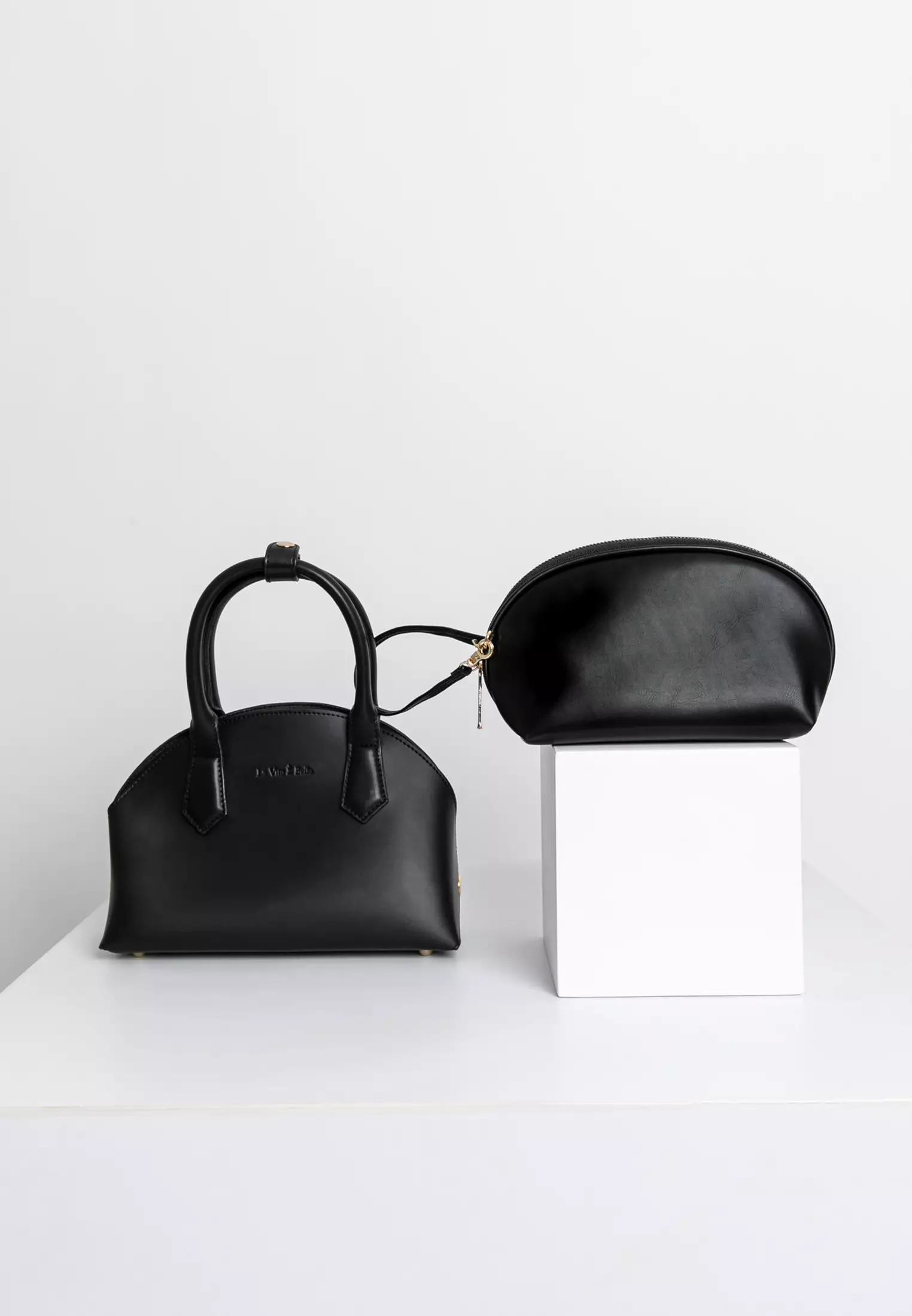 Halve Women Hand Bag with Crossbody Strap