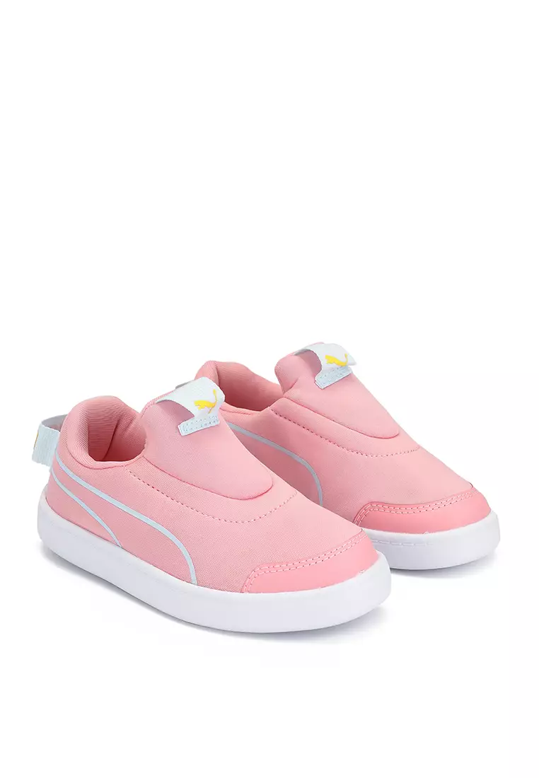 Puma slip cheap ons pink kids