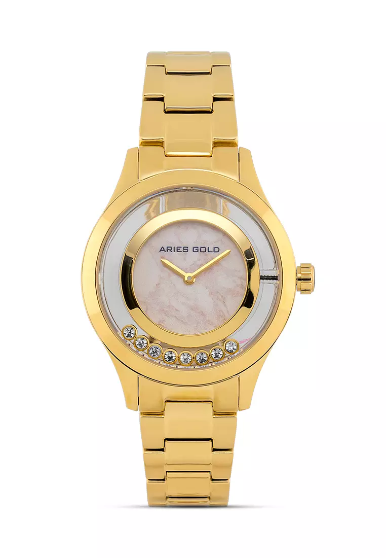 Aries gold deals women's watch