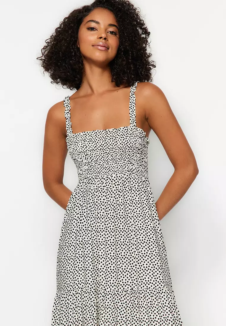 Polka Dot Dress with Straps