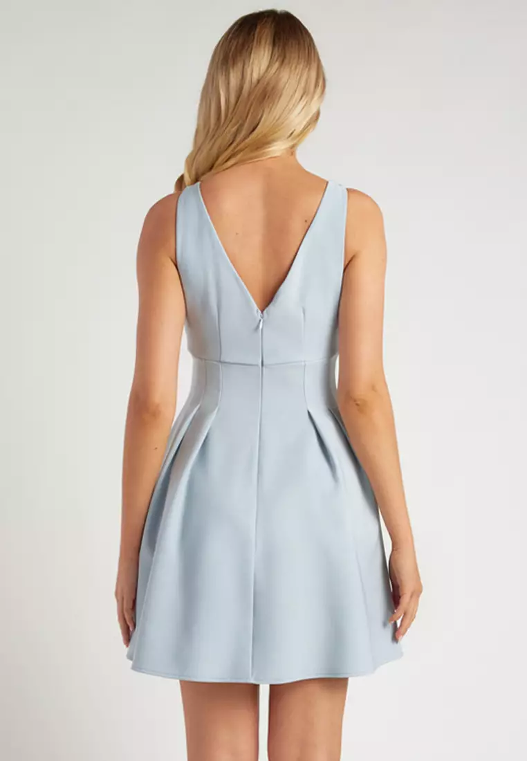 Cinched Waist Detail Mini Dress