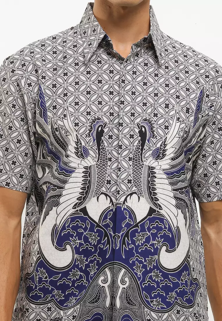 Bruce Shirt Kemeja Batik Katun Lengan Pendek