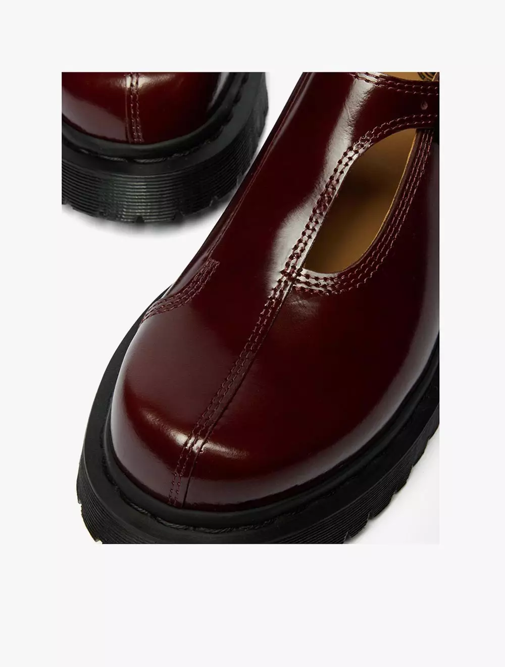 Dr. Martens Rejena MJ Cherry Red Laquered Leather