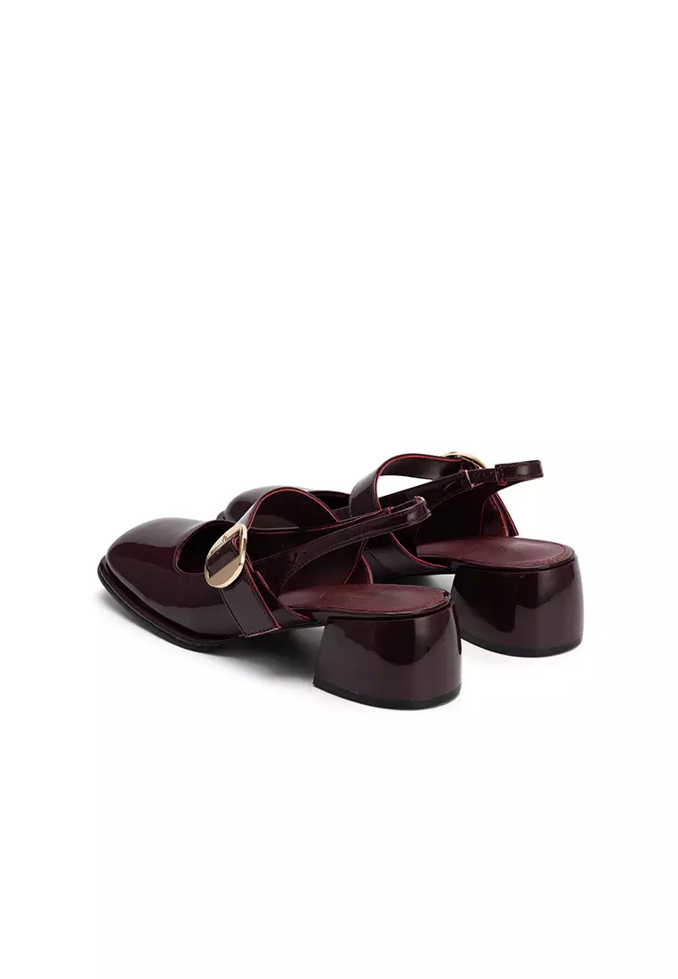 MARY JANE SLINGBACK CHUNKY HEEL