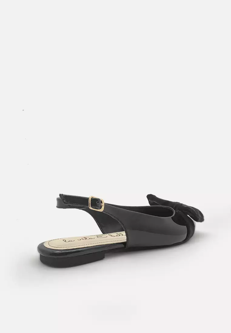 Slingback Women Flat Sandal with Bow