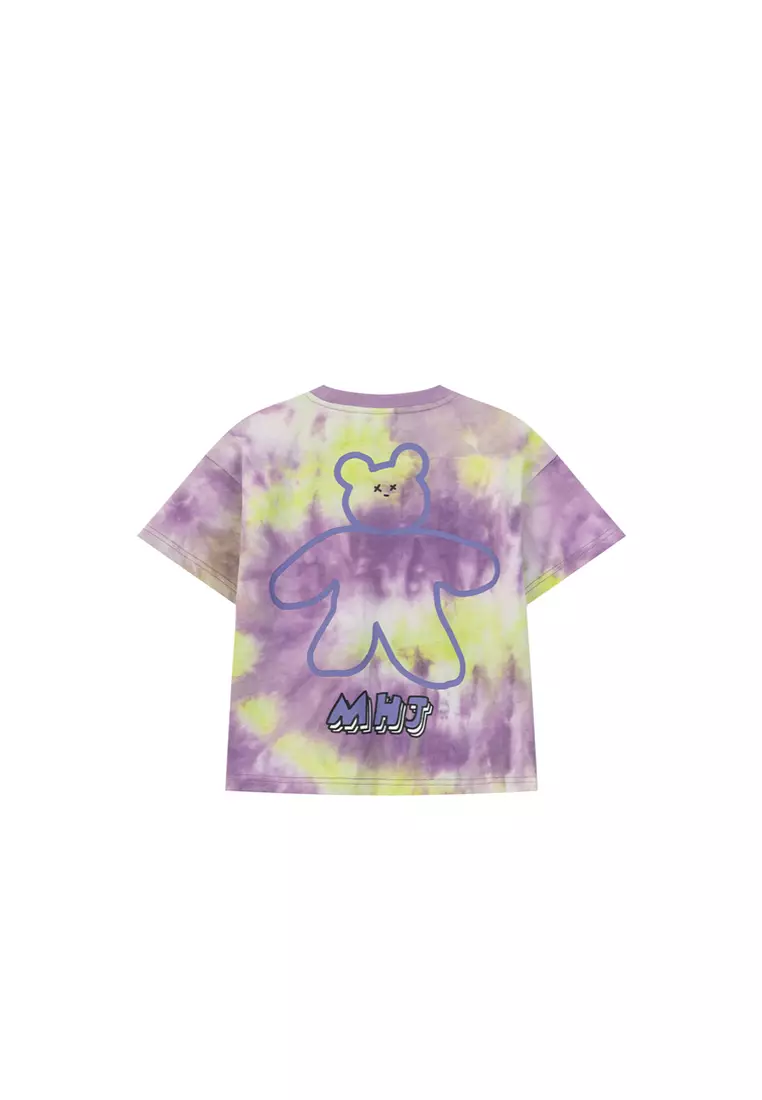 儿童短袖t恤女童扎染半袖