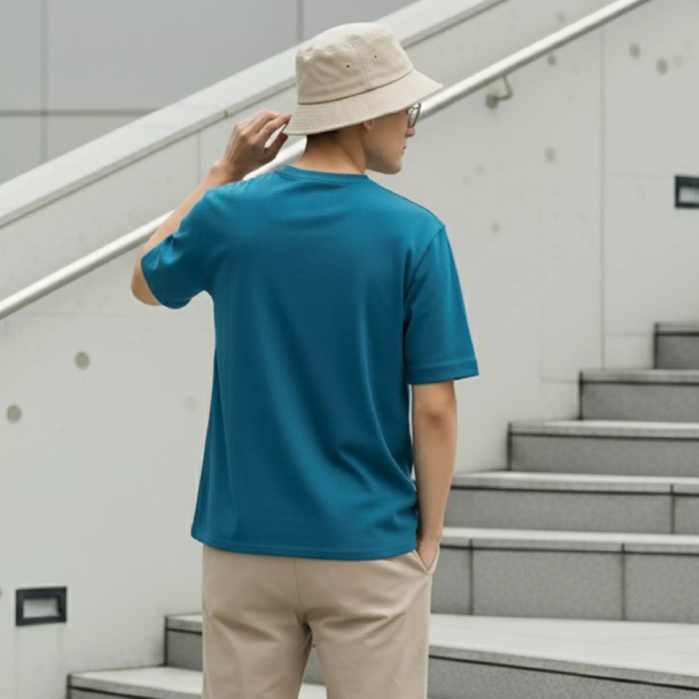 Kale PLUTO DARK TOSCA T-shirt Cotton Cloudy Boxy Fit - Kaos Korea - Atasan Kaos Pria - Kaos Basic Pria