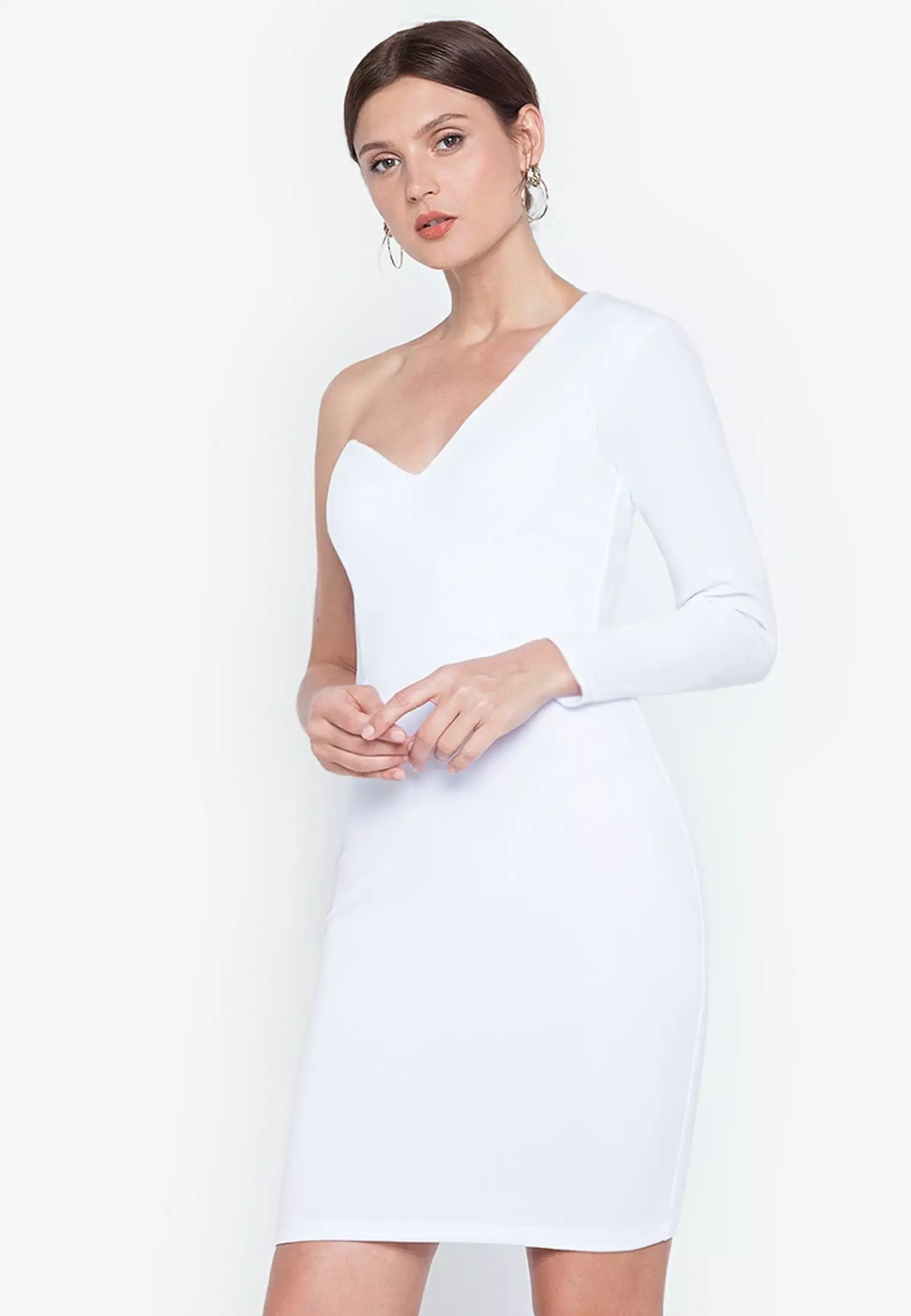 Boss Vibes Half Shoulder Mini Dress