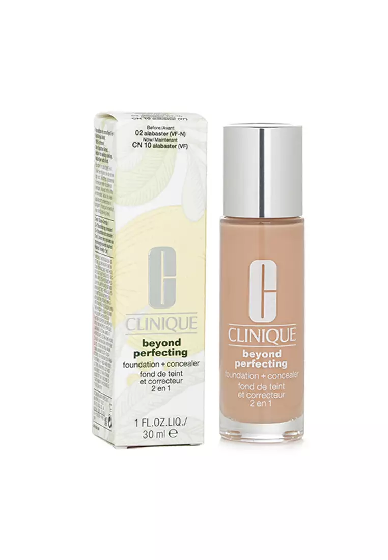 CLINIQUE - Beyond Perfecting Foundation & Concealer - # 02 Alabaster (VF-N) 30ml/1oz.