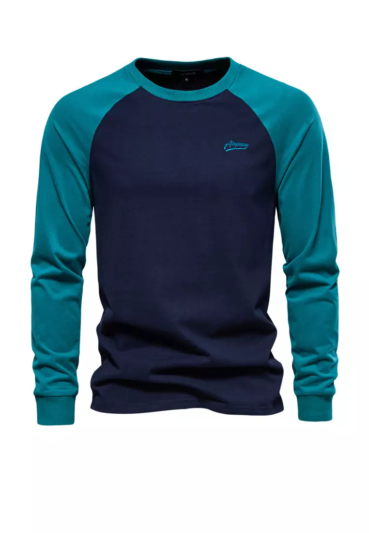 Contrast-color Embroidered T-shirt‌ AX-TS2017