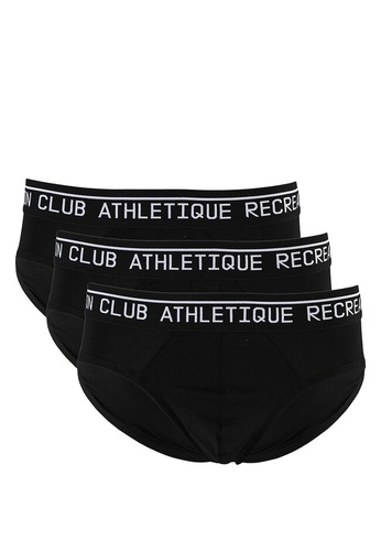 Athletique Recreation Club black Briefs Triple Pack 90096US3776C81GS_1