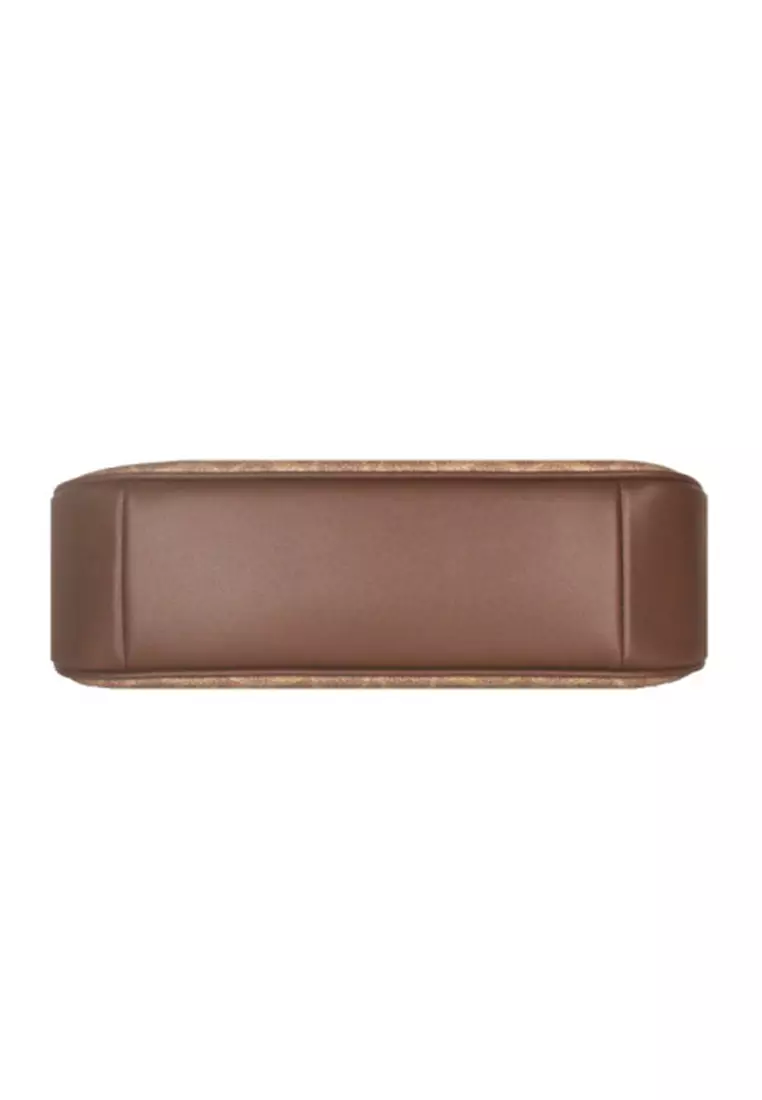 Teri Shoulder Bag In Signature Canvas Tan Brown CV933