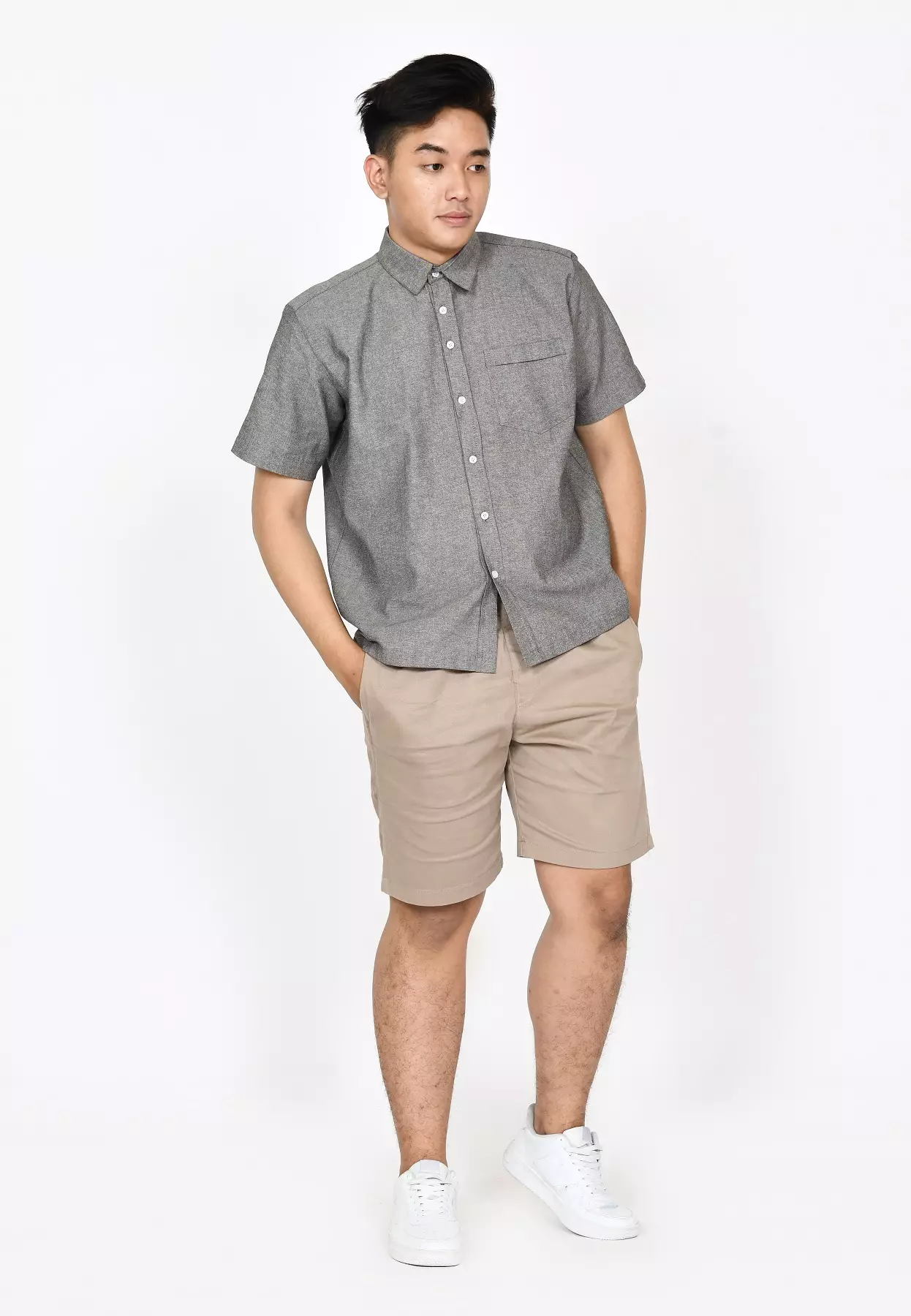 Kemeja Polos S/S Pria