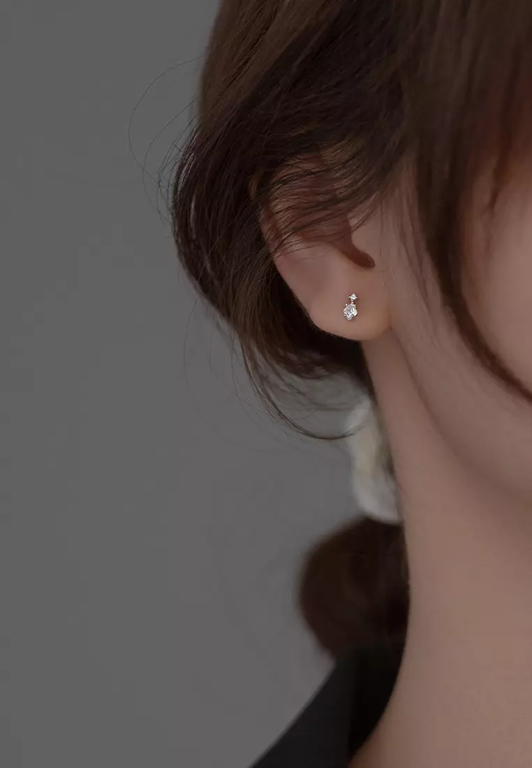 925 Silver Zircon Earrings JW AR-M04007