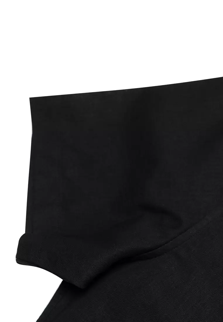 Buy Giordano Men's Cotton Linen Chinese Collar Shirt 2024 Online ... image.