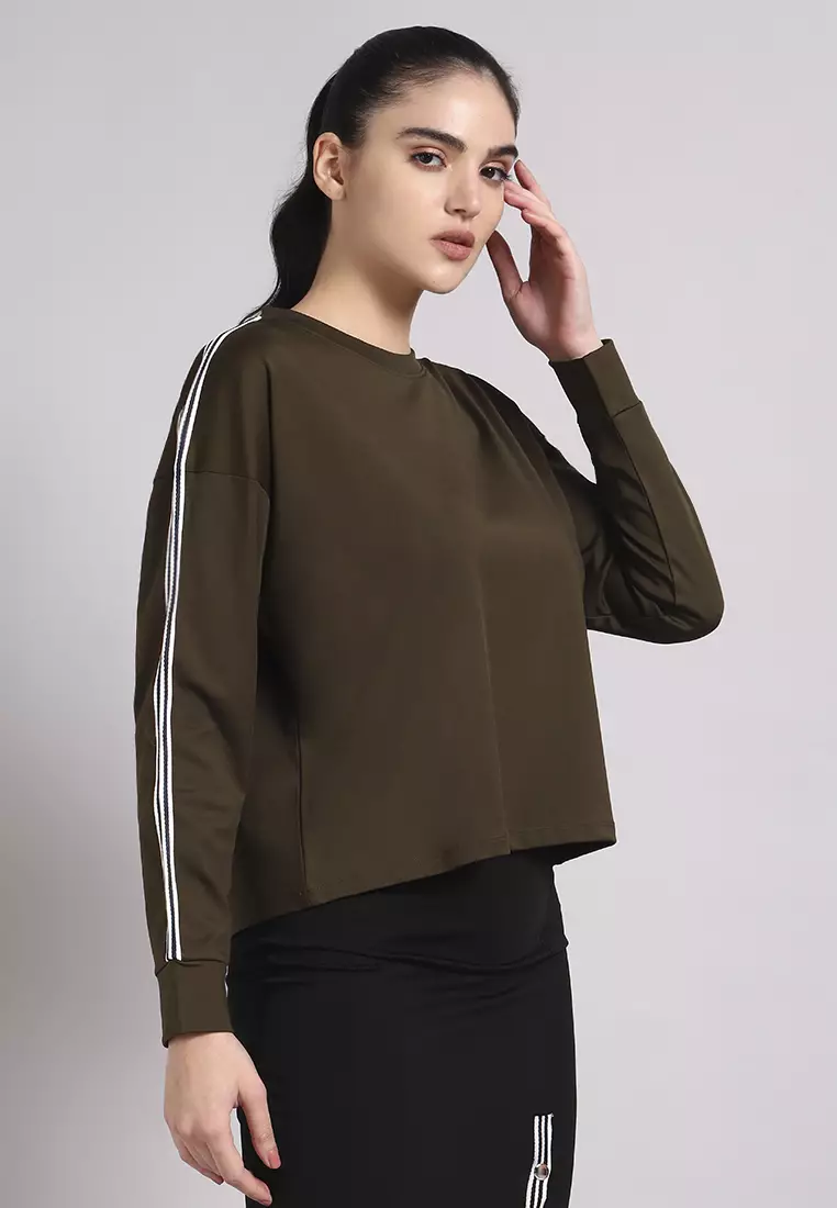 Women’s Designer Loose Olive Top