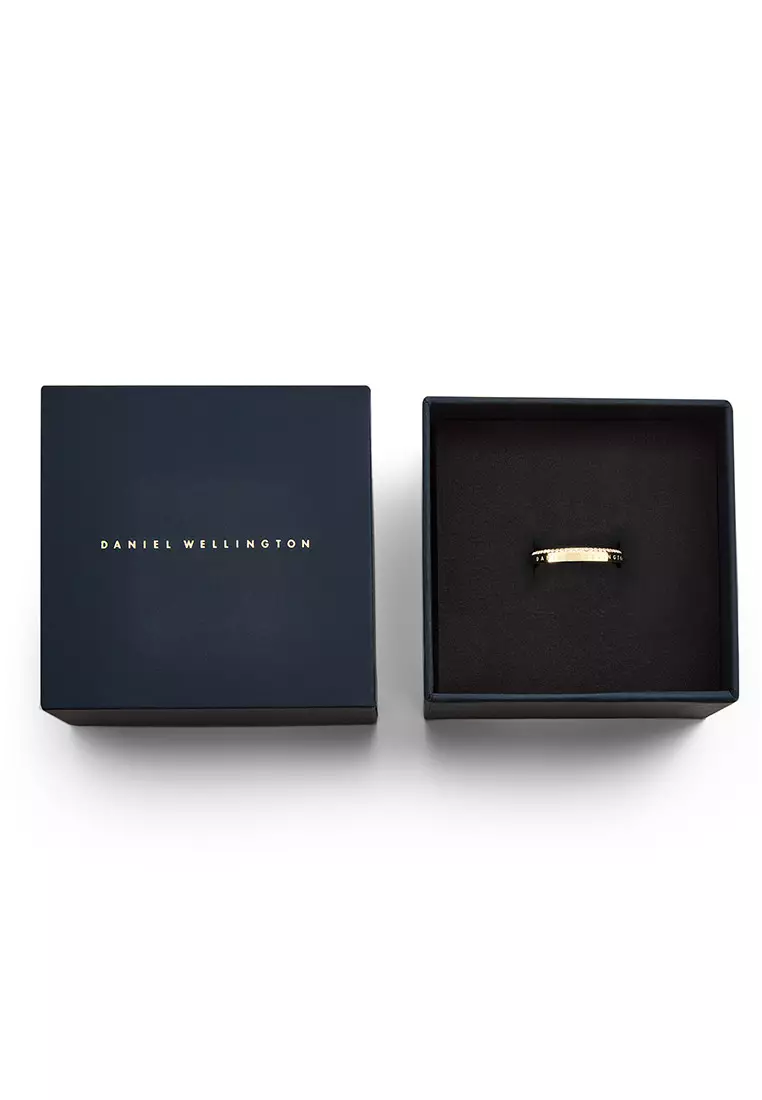 Classic Aura Ring Gold Unisex Ring for women and men stainless steel crystal Ring DW Official Authentic Original Cincin perempuan lelaki DW