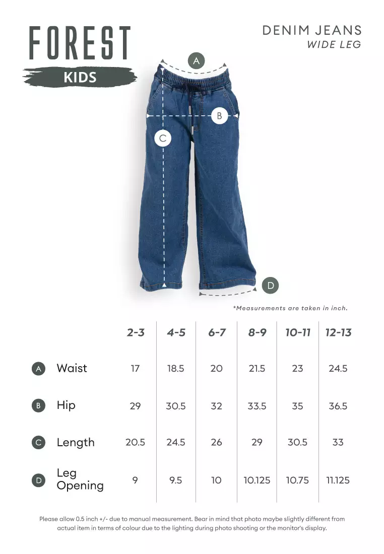 Buy FOREST Forest Kids Girls Stretchable Denim Jeans Elastic