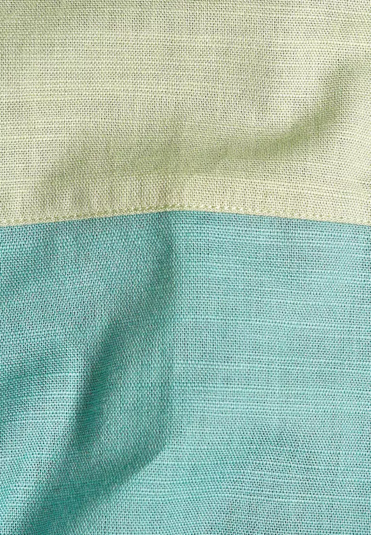 Crocodile KOKO 1059 Green Linen Lengan Panjang Men Shirt Kemeja - Relax Fit