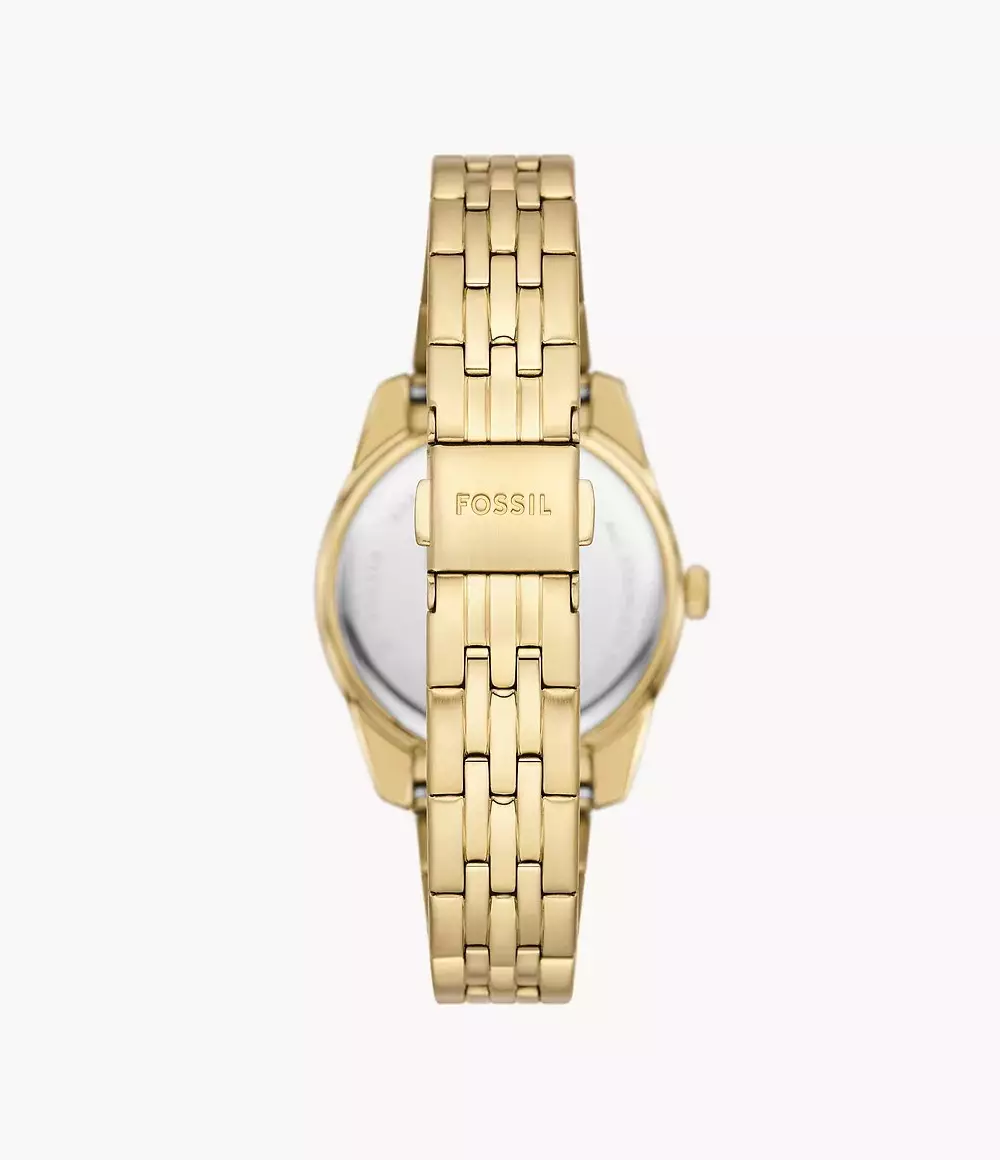 Fossil Scarlette Analog Gold Strap Jam Wanita 38MM ES5338