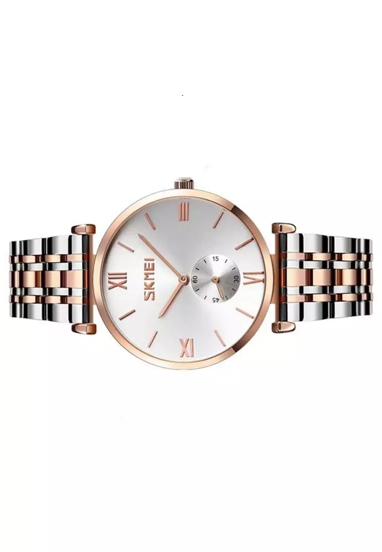 Jam Tangan Analog Casual Pria Waterproof Strap Tali Material Stainless Steel GG55 ORIGINAL